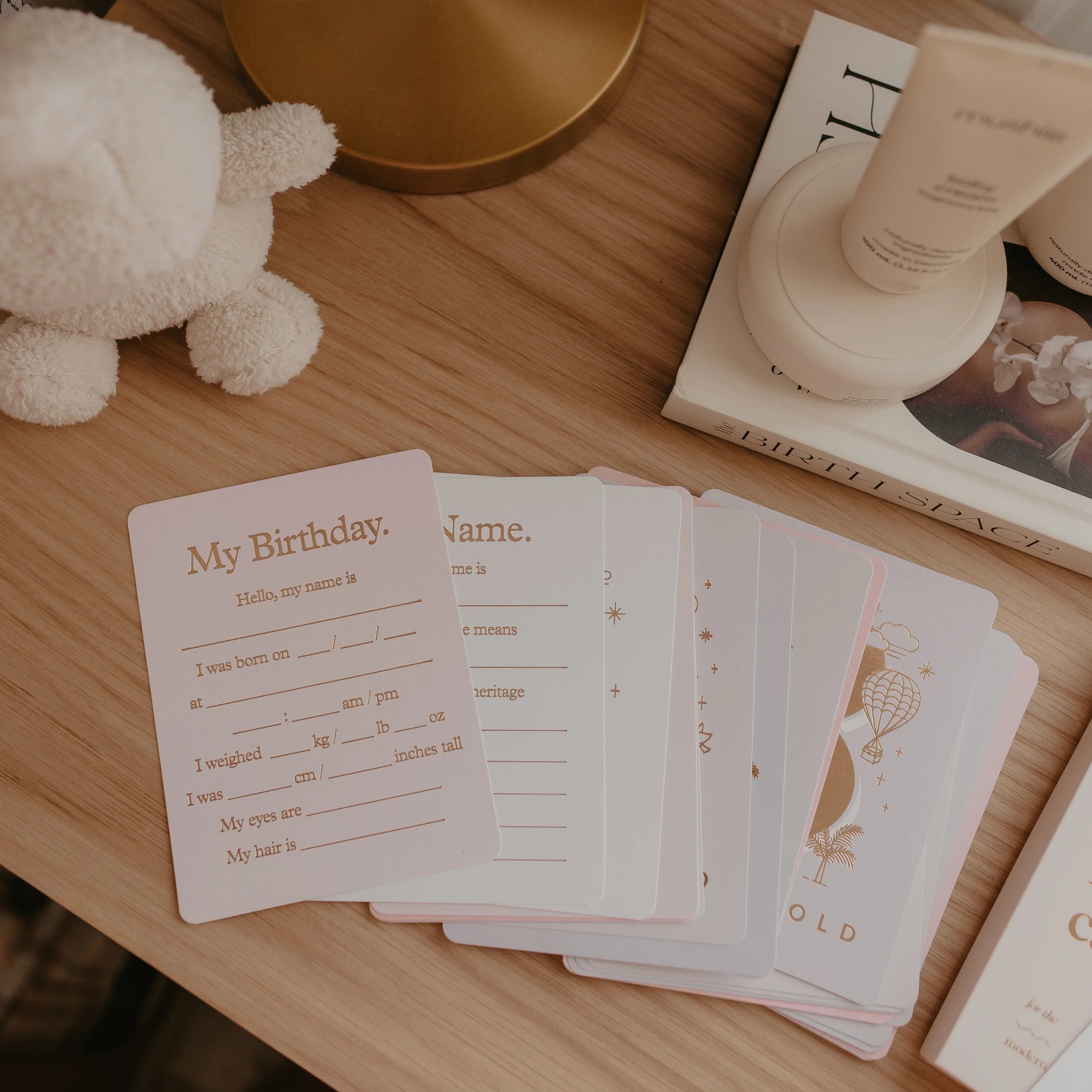 Baby milestone cards